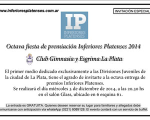 PREMIOS INFERIORES PLATENSES 