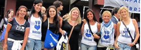 FIESTA EN AZUL Y BLANCO