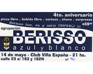 BERISSO AZUL Y BLANCO