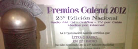 LETRA G OBTUVO EL PREMIO GALENA