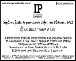 PREMIOS INFERIORES PLATENSES