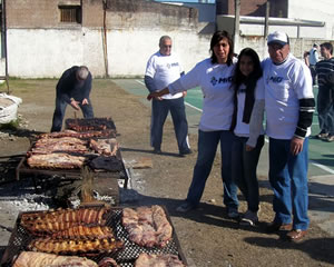 FIESTA AZUL Y BLANCA