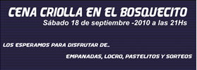 CENA EN EL BOSQUECITO