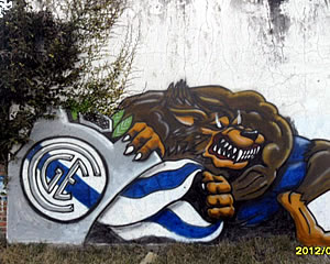 CORAZÓN PINTADO DE AZUL Y BLANCO
